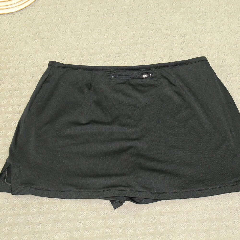 Champion Womens Large Skort Black Dri-fit Stretch Tennis Golf EUC - Picture 3 of 8